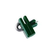 Drótfogó zöld, rozsdamentes acél heggyel