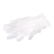 Vinil egyszerhasználatos kesztyű, 9-es (L) méret, átlátszó, púdermentes, 100 db