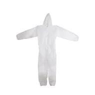 Fehér polipropilén overall kapucnival, XXL méret