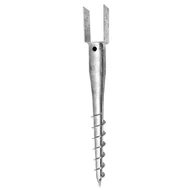 U-talajcsavar 101x60x100mm / 60cm, vastagság: 4mm, ZN