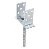 Állítható U-oszloptalp 80–160x100mm, tüske: 18x200mm