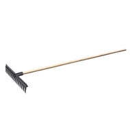 Műanyag gereblye 41 cm 14 fogú, 160 cm-es nyéllel