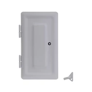 Kéményajtó, szürke színű, KOMAX