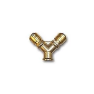 KETTES ELOSZTÓ 3X BELSŐMENET 3/8 COLOS + 2 GYORSCSATLAKOZÓ, RÉZ