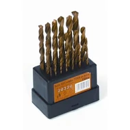 Fém csigafuró klt. titán 19db. 1-10 mm