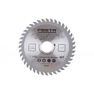 Körfűrész tárcsa vidia lappal TCT 115x22 mm 40 fog FESTA