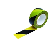 Öntapadós figyelmeztető szalag 48mmx33m fekete és sárga