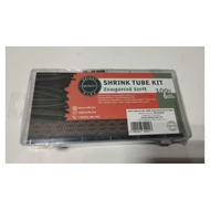 Zsugorcső készlet | fekete szín | 100 darabos szett