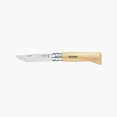 Opinel No.08 | INOX | Bükk | Zsebkés | Bliszteres