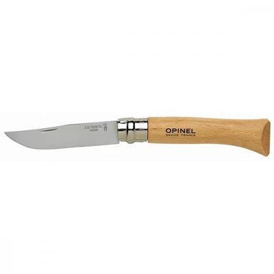 Opinel No.10 INOX Bükk Zsebkés Bliszteres