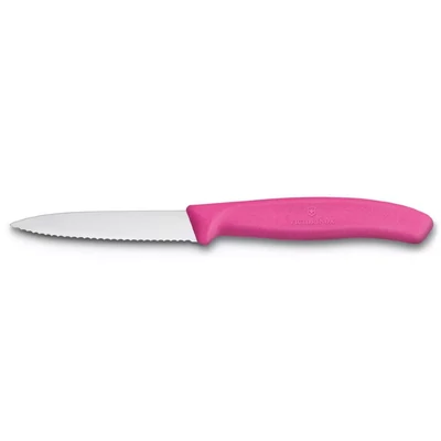 Victorinox Swiss Classic reggeliző kés recés hegyes pink 8cm