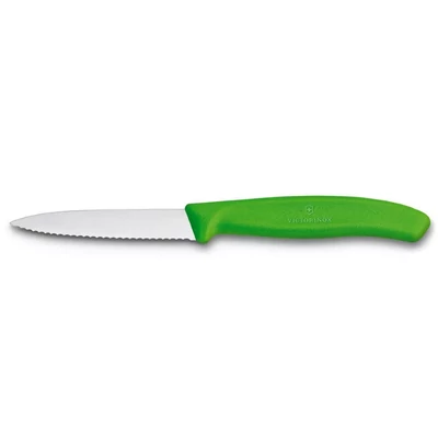 Victorinox Swiss Classic reggeliző kés recés hegyes zöld 8cm