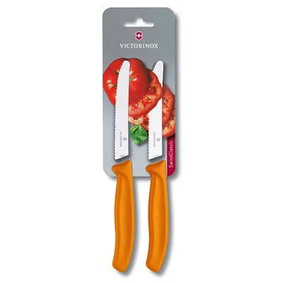 Victorinox Swiss Classic Reggelizőkés Recés Narancs 2 db