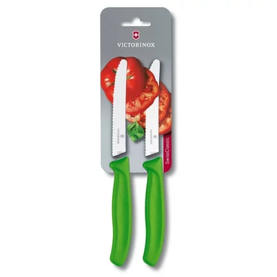 Victorinox Swiss Classic Reggelizőkés Recés Zöld 2 db