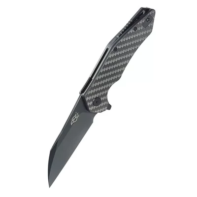 Ganzo Firebird FH31B-CF zsebkés fekete D2 pengével és carbon fiber markolattal.