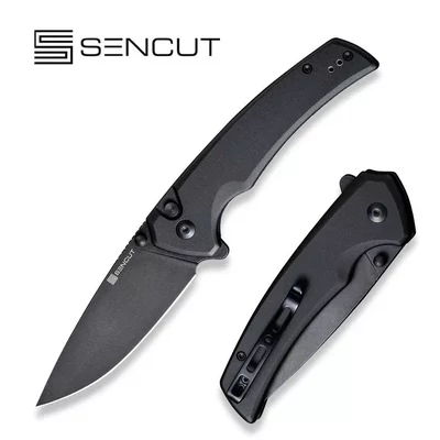 Sencut Scitus zsebkés D2 penge  fekete G-10 markolat