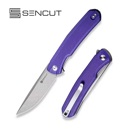 Sencut Scitus zsebkés D2 penge  lila G-10 markolat