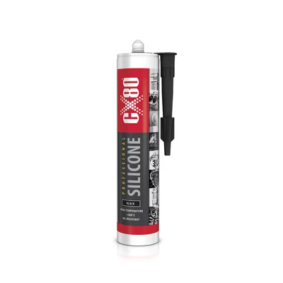 CX-80 Fekete szilikon tömítő, 310 ml