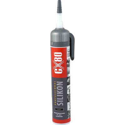 CX-80 Gázos tömítő, fekete szilikon, 210 g