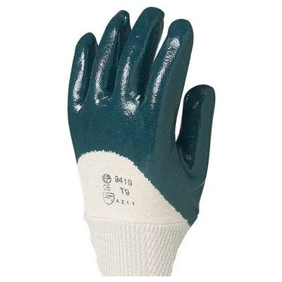 Nitril, kék munkavédelmi  kesztyű, 8--as méret 1 pár