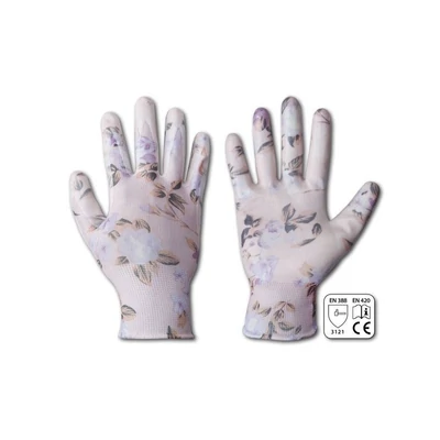 Nitrox Flowers női nitril védőkesztyű, 6-os méret 1 pár