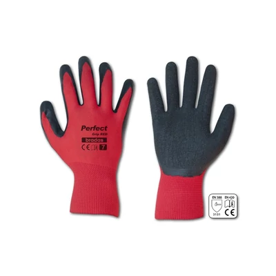 Perfect Grip Red, védőkesztyű, latex, 10-es méret 1 pár