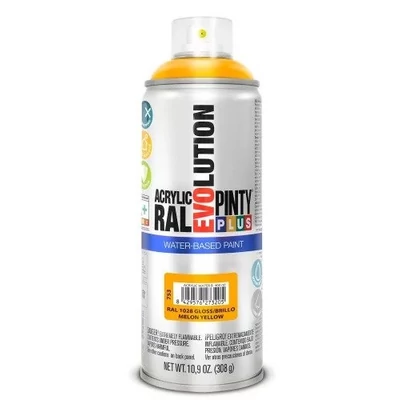Pinty Plus EVO VIZES BÁZISÚ FÉNYES AKRIL RAL 1028 400ML(Melon Yellow) NOV753