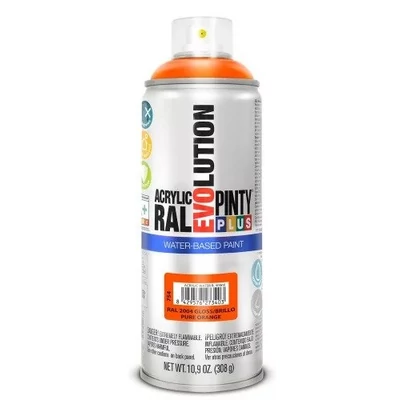 Pinty Plus EVO VIZES BÁZISÚ FÉNYES AKRIL RAL 2004 400ML (Pure orange)