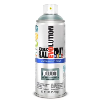 Pinty Plus EVO VIZES BÁZISÚ FÉNYES AKRIL RAL 7001 400ML(Silver grey)