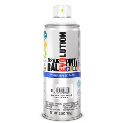 Pinty Plus EVO VIZES BÁZISÚ FÉNYES AKRIL RAL 9016 400ML(Traffic White ) NOV885