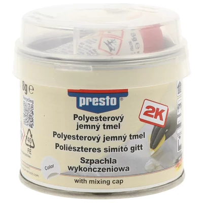 Presto poliészteres finom (simító) gitt fehér 1 kg
