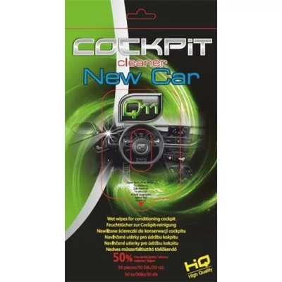 Q11 Műszerfalálápoló & tisztító kendő New Car Matt hatás