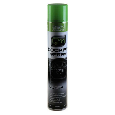 Q11 | műszerfalápoló & tisztító habspray | black illat | matt hatás | 750 ml