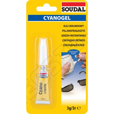 Soudal 84A Pillanatragasztó 3g gél