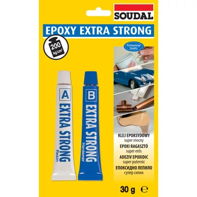 Soudal epoxy strong ragasztó 30 g (2x15 g)