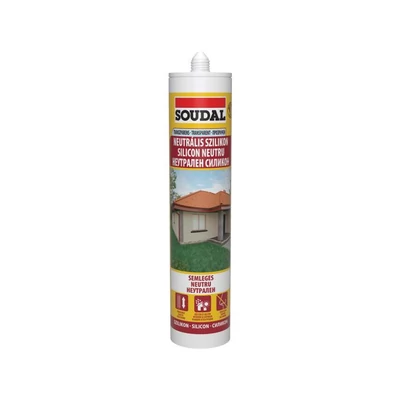 Soudal Neutrális szilikon transzparens 280ml