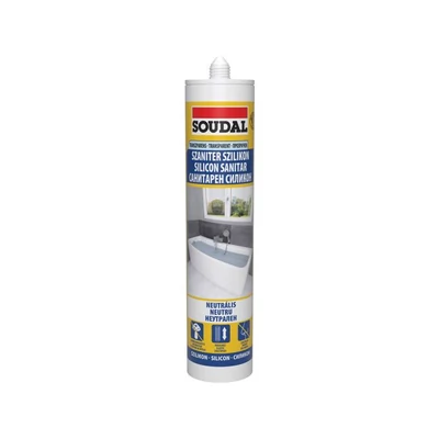Soudal Neutrális Szaniter szilikon fehér 280ml