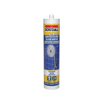Soudal Szaniter ecetsavas szilikon fehér 280ml