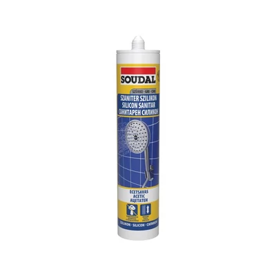 Soudal Szaniter ecetsavas szilikon szürke 280ml