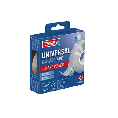 Tesa Univerzális kétoldalt tapadó szalag - NANO POWER 3m*30mm átlátszó
