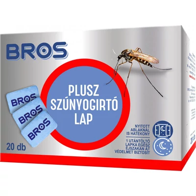 Bros Szúnyogirtó utántöltő lapka elektromos készülékhez 20db B011