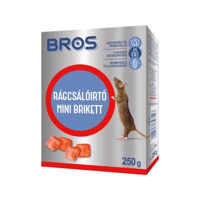 Bros rágcsálóírtó paraffinos blokk 250g