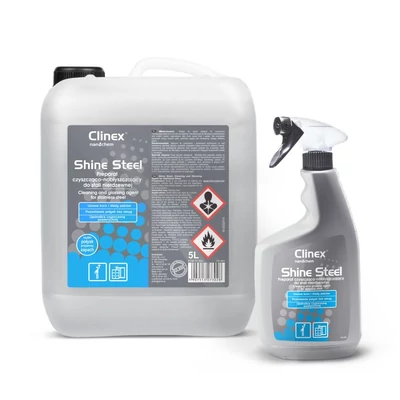 CLINEX Shine Steel rozsdamentes fémfelület tisztító és ápolószer 5L