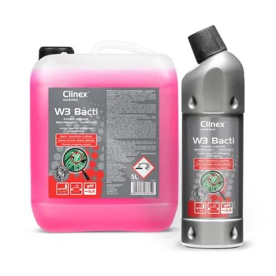 CLINEX W3 Bacti svas szaniter fertőtlenítő és tisztítószer PH0,5 5L