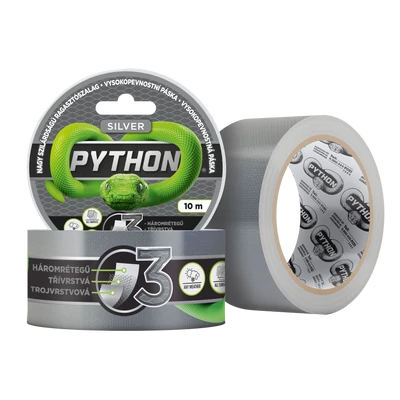 Python nagy szilárdságú ragasztószalag 48 mm x 25 m ezüst