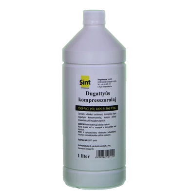 SINT Dugattyús kompresszor olaj, VG150, 1 literes