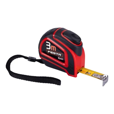 Mérőszalag FESTA 3mx16mm, nylon