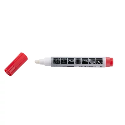 Tartós jelölő piros extra erős hegyű 144mm