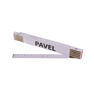 Összecsukható mérőléc 2 m PAVEL (PROFI, fehér, fa)