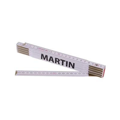 Összecsukható mérőléc 2 m MARTIN (PROFI, fehér, fa)